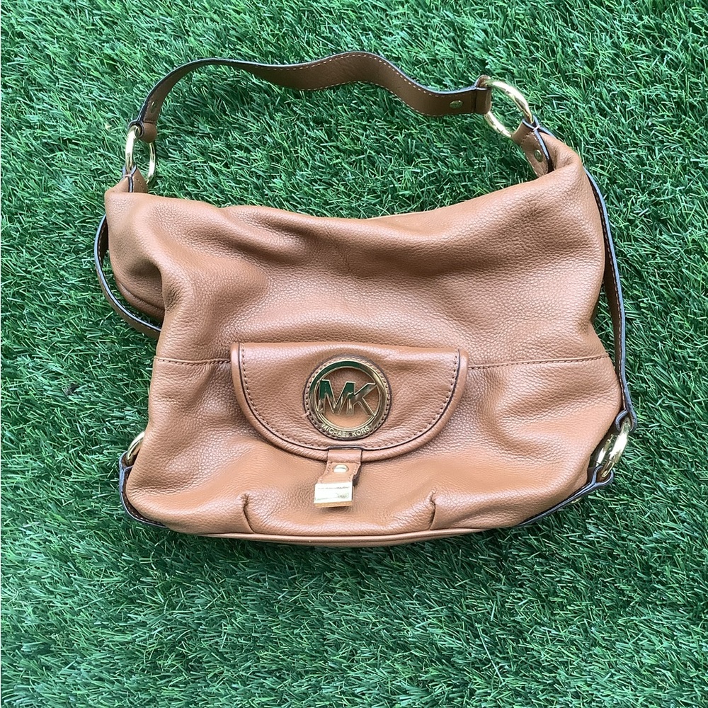 Michael Kors Brown Leather Shoulder Bag
